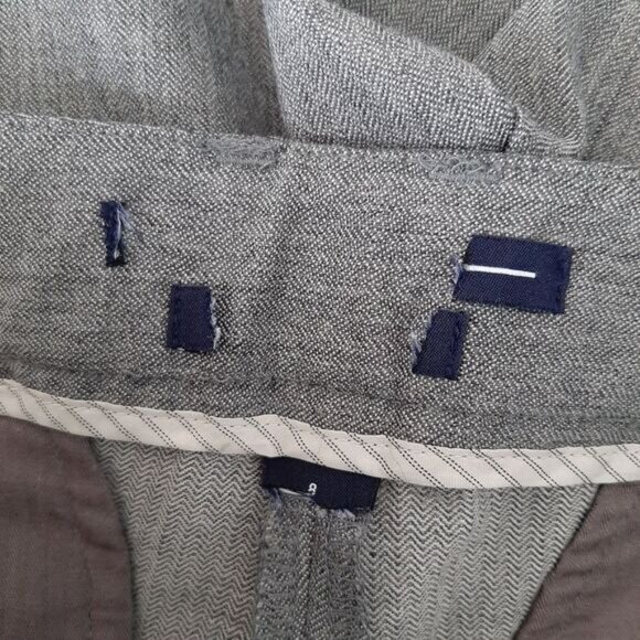GAP Herringbone Pattern Classic Dress Pants Grey Sz 8 - Picture 11 of 11